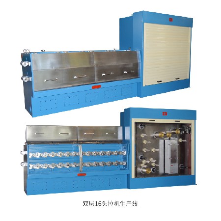 电子制造产品机械稳定生产多头拉丝全数字化14-16头小拉机生产线